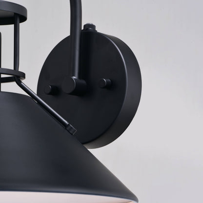 Black & White Outdoor Wall Light, Dusk to Dawn, Dark Sky