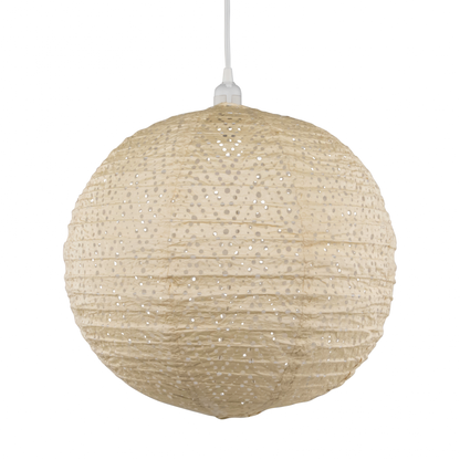 Stella Nova Outdoor Pendent Light - Chevron 18" Pearl