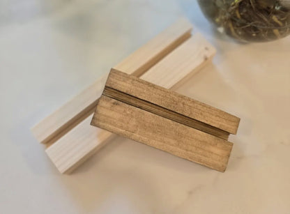 6” Wood Base For Arch Signs-Provincial Finish