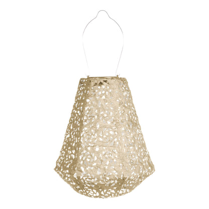 Stella Prism 11" Solar Lantern - Pearl
