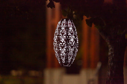 Stella Wildflower Pod 15" Solar Lantern - Blush
