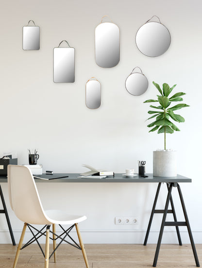Velvet Edge Rectangle Mirror-Sm