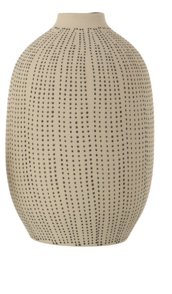 Stoneware Textured Vase-Lg