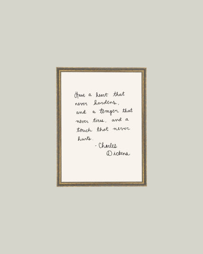 Have A Heart Framed Antique Print
