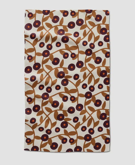 Swirling Vines Tea Towel