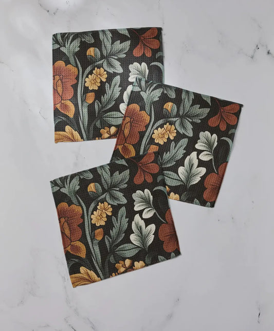 Classic Floral Dishcloth Set