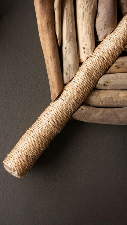 Driftwood Leaf Trays w/Abaca Detail