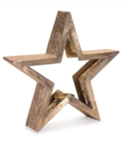 20” Metal Star Candle Holder