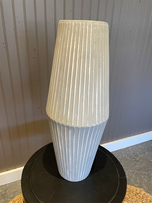 Metal Gray Vase