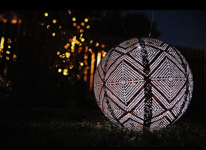 Stella Market 12”Globe Solar Lantern-Copper