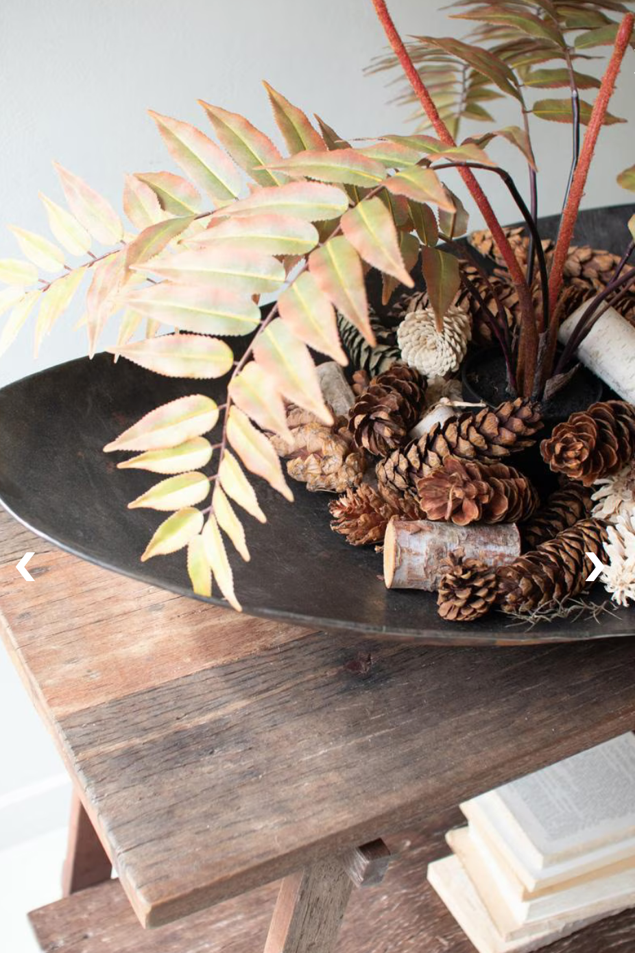 Giant Rustic Iron Oval Bowl