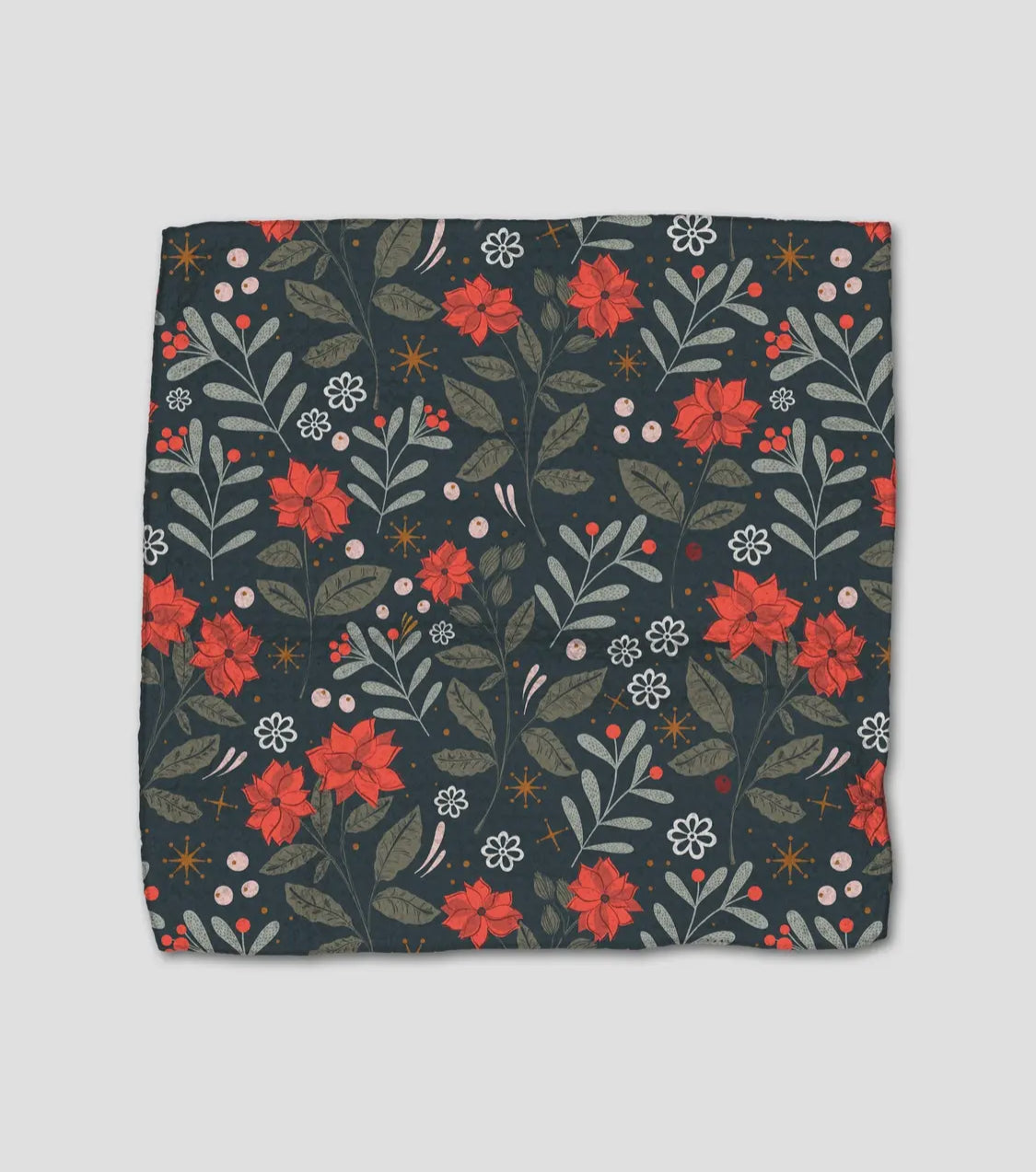 Holiday Floral Dishcloth Set