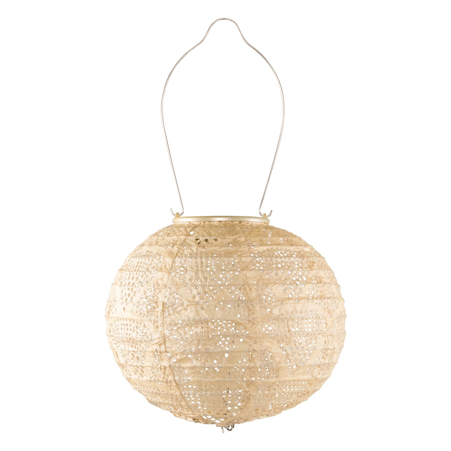 Stella Globe 8" Solar Lantern - Pearl