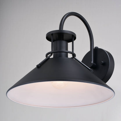 Black & White Outdoor Wall Light, Dusk to Dawn, Dark Sky