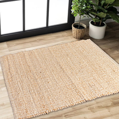 Jute Chindi Rug-Natural Jute-2'x3'.
