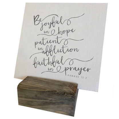 Be joyful, Scripture Inspirational, Shelf decor