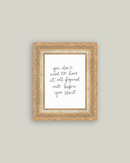 You Don't Need Framed Antique Art