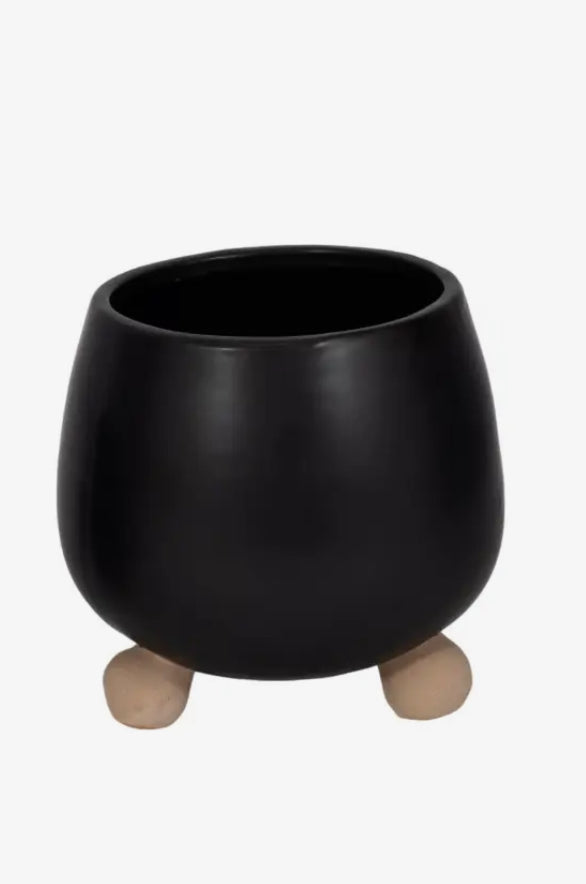 8” Ceramic Knobby Feet Planter