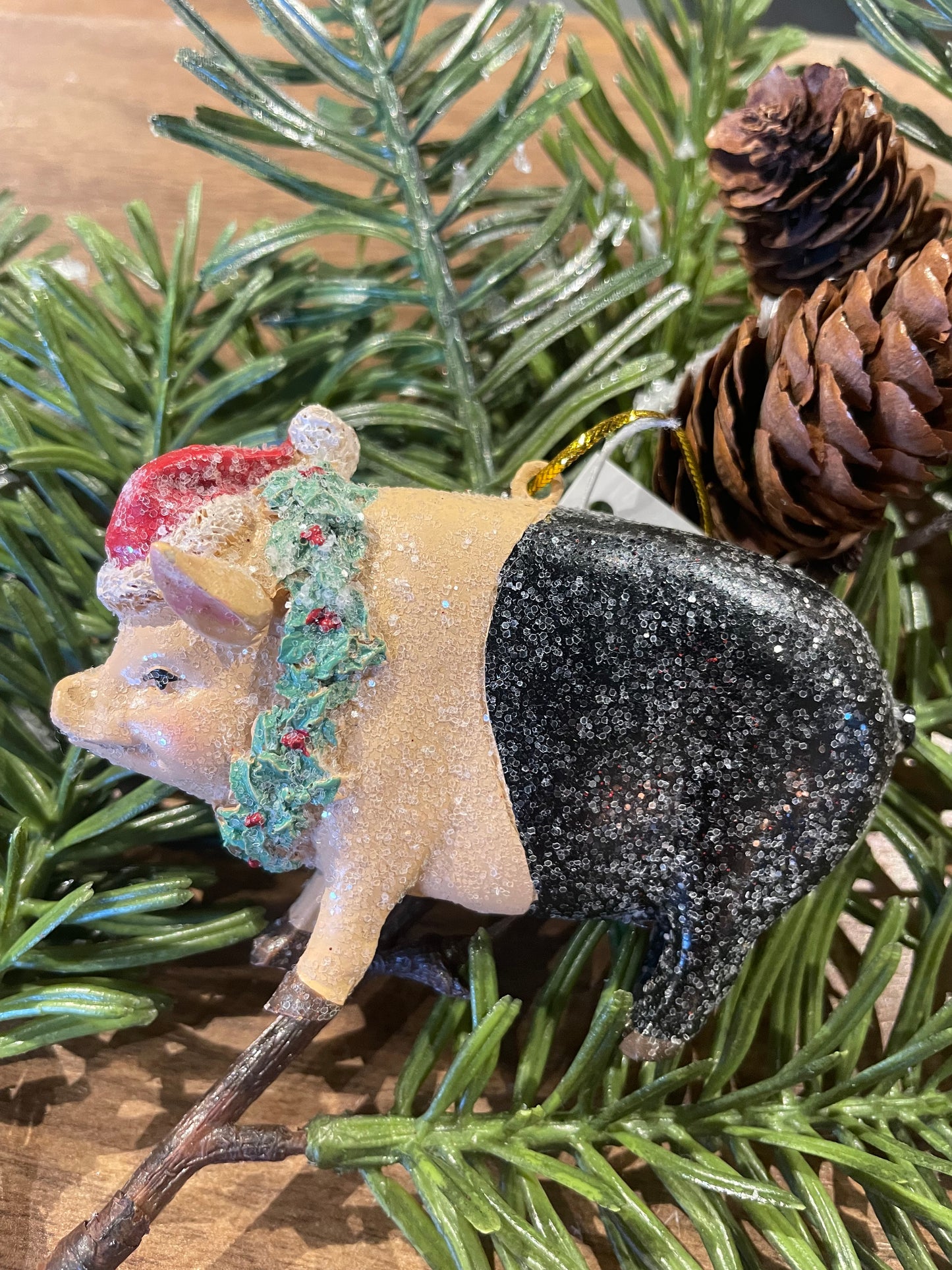 Holiday Pig Ornament