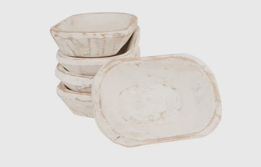 White Mini Dough Bowl