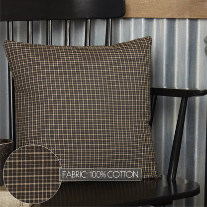 Black Tan Plaid Throw Pillow 16x16 – Kettle Grove