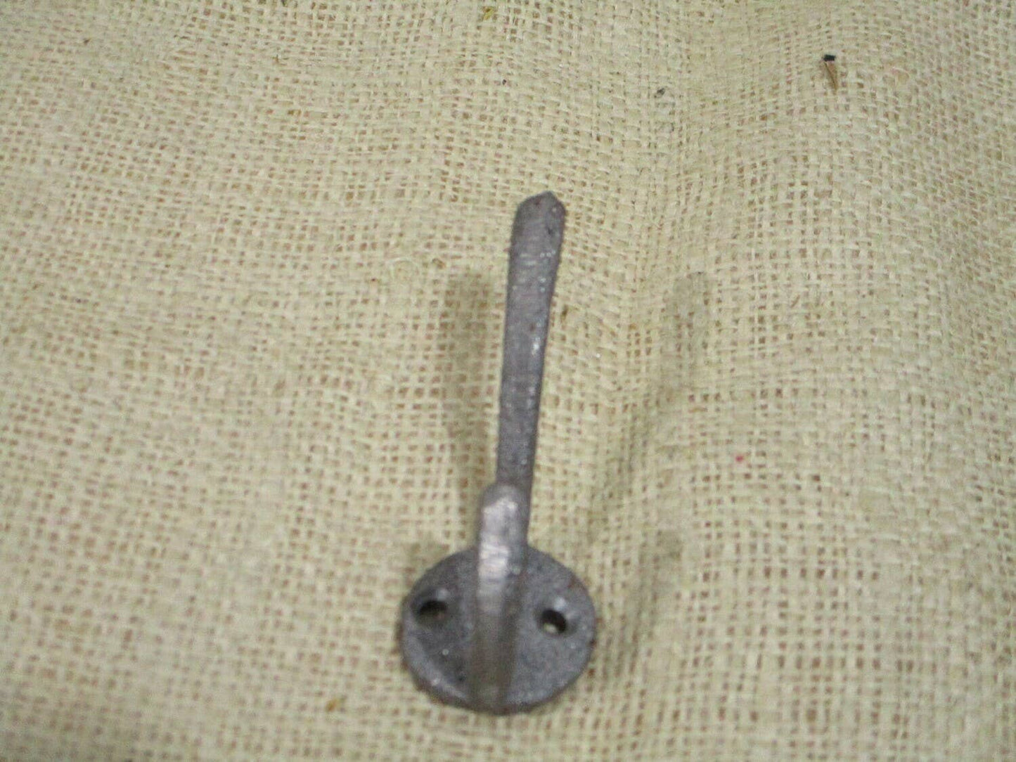 Raw Cast Iron Hook, 3"