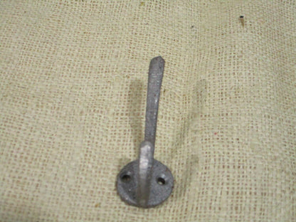 Raw Cast Iron Hook, 3"