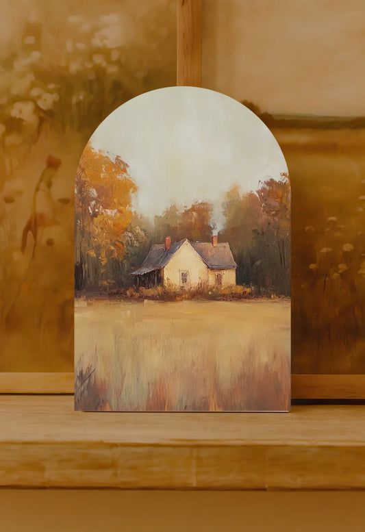 10”x7” Autumn Cottage Arch Sign
