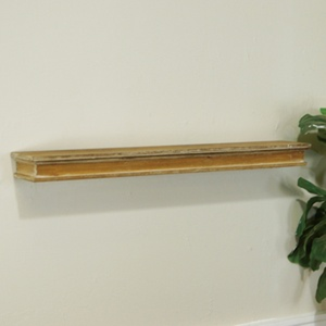 VIP Wood 32 in. Brown Wall Mounted Floating Shelf