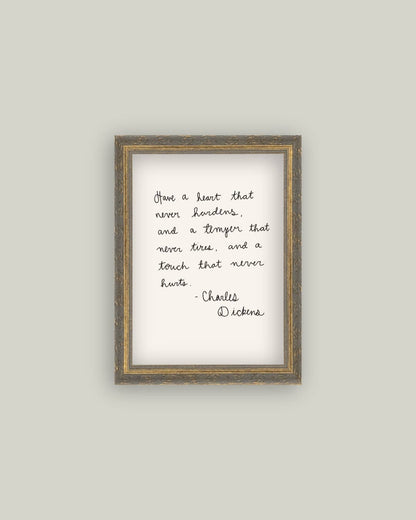 Have A Heart Framed Antique Print