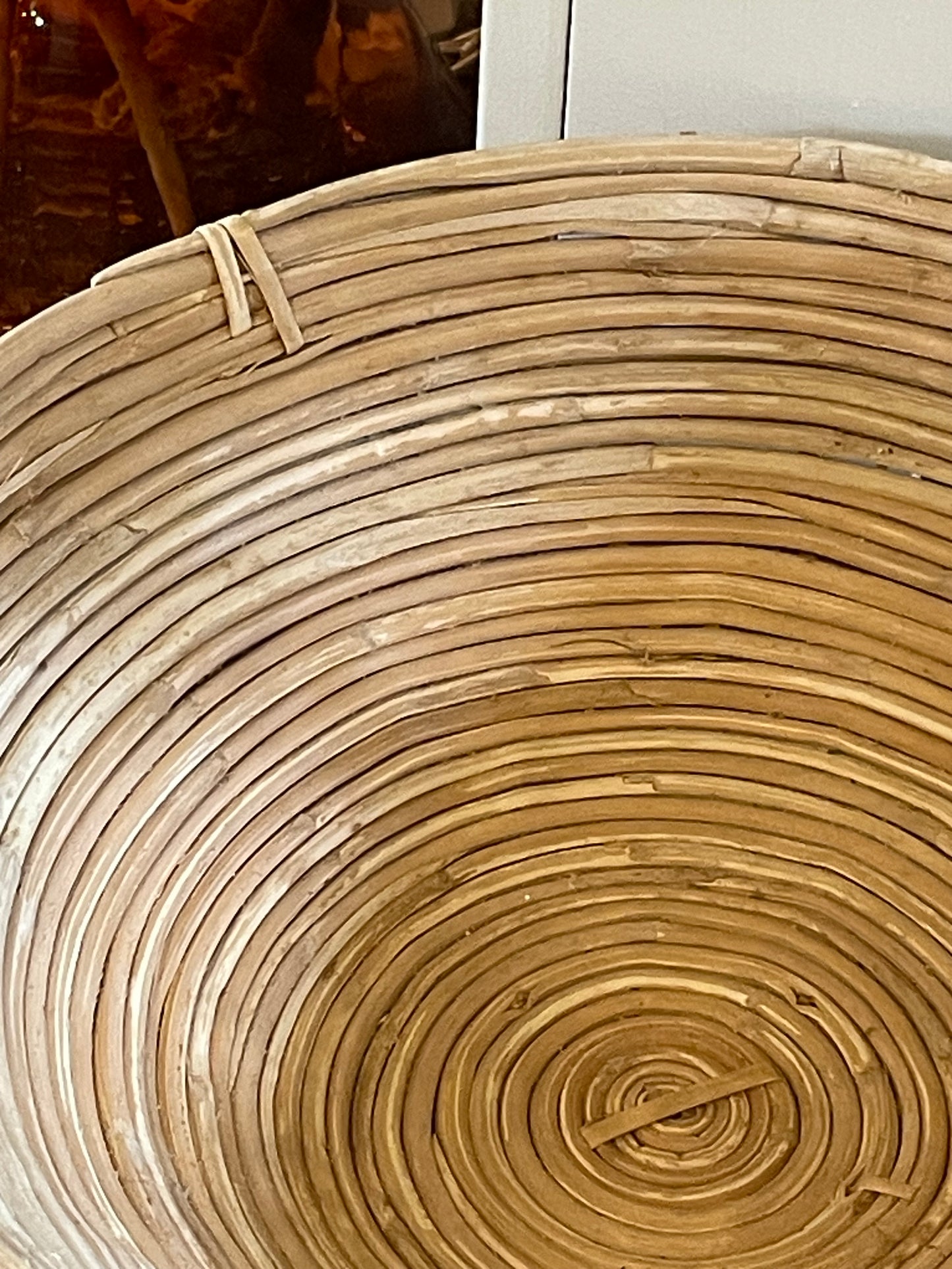 Natural Hand-Woven Cane Bowl-lg