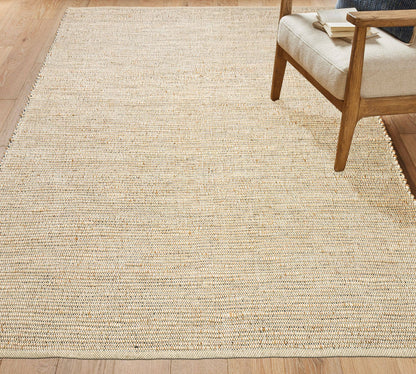 Jute Chindi Rug-Natural Jute-Greys, 5'x7'.