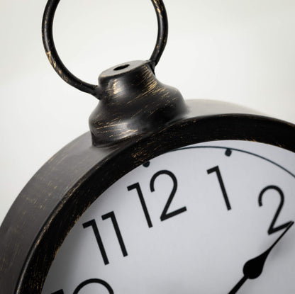 Vintage Metal Desk Clock