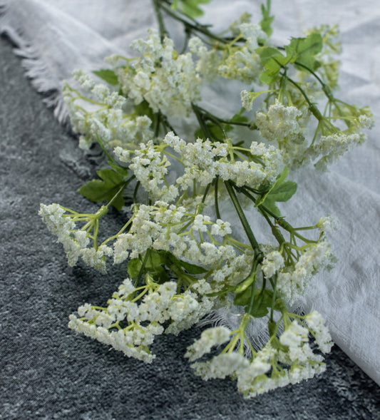 27” White Yarrow Spray