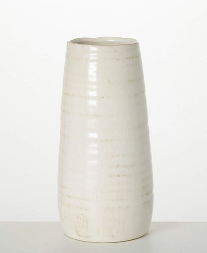 White Glossed Vase