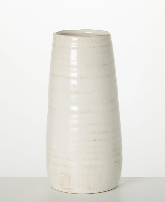 White Glossed Vase
