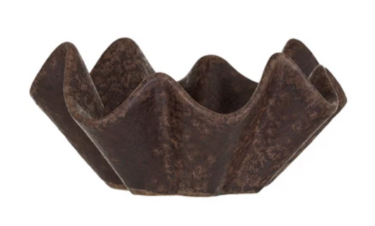 Stoneware Pleated Dish