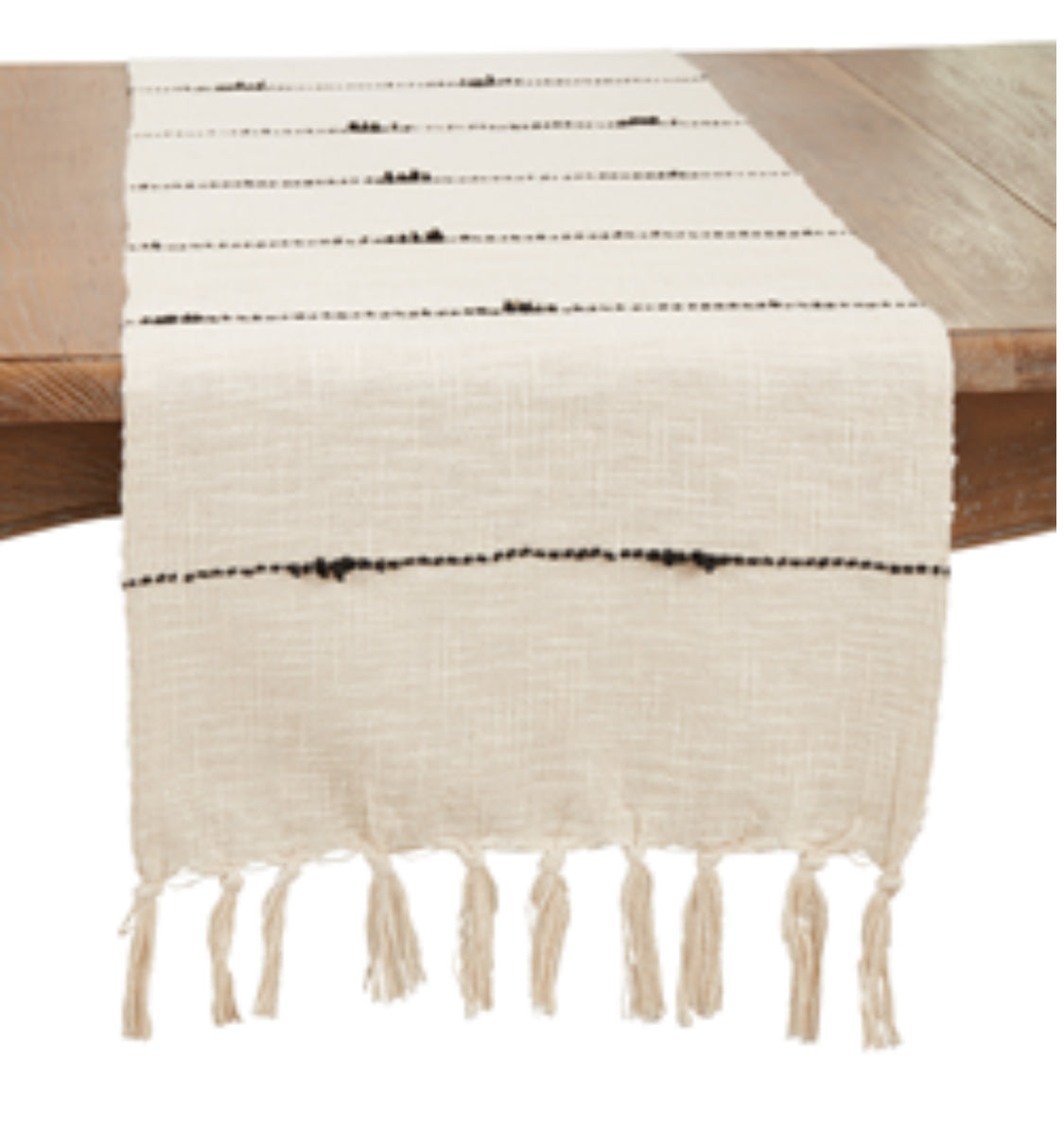 Boho Chic Stripe Woven Table Runner