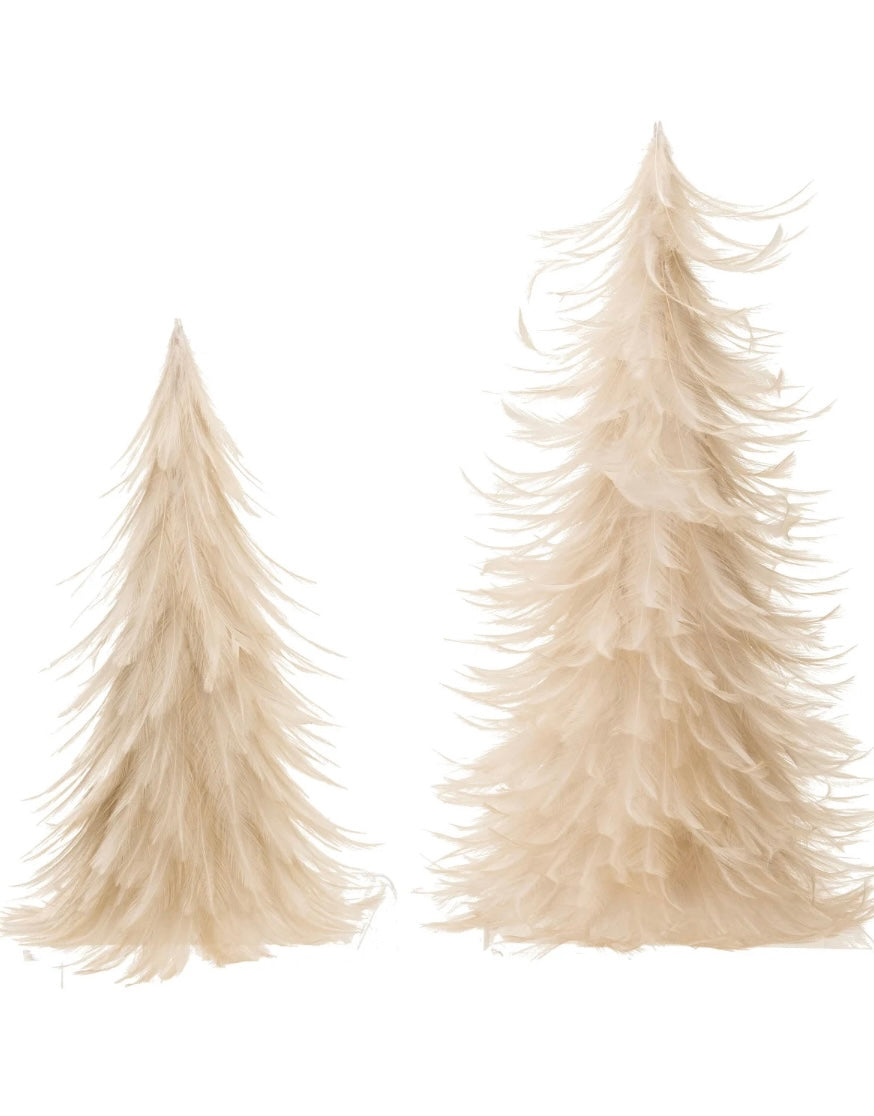 Cream Feather Tree-Small