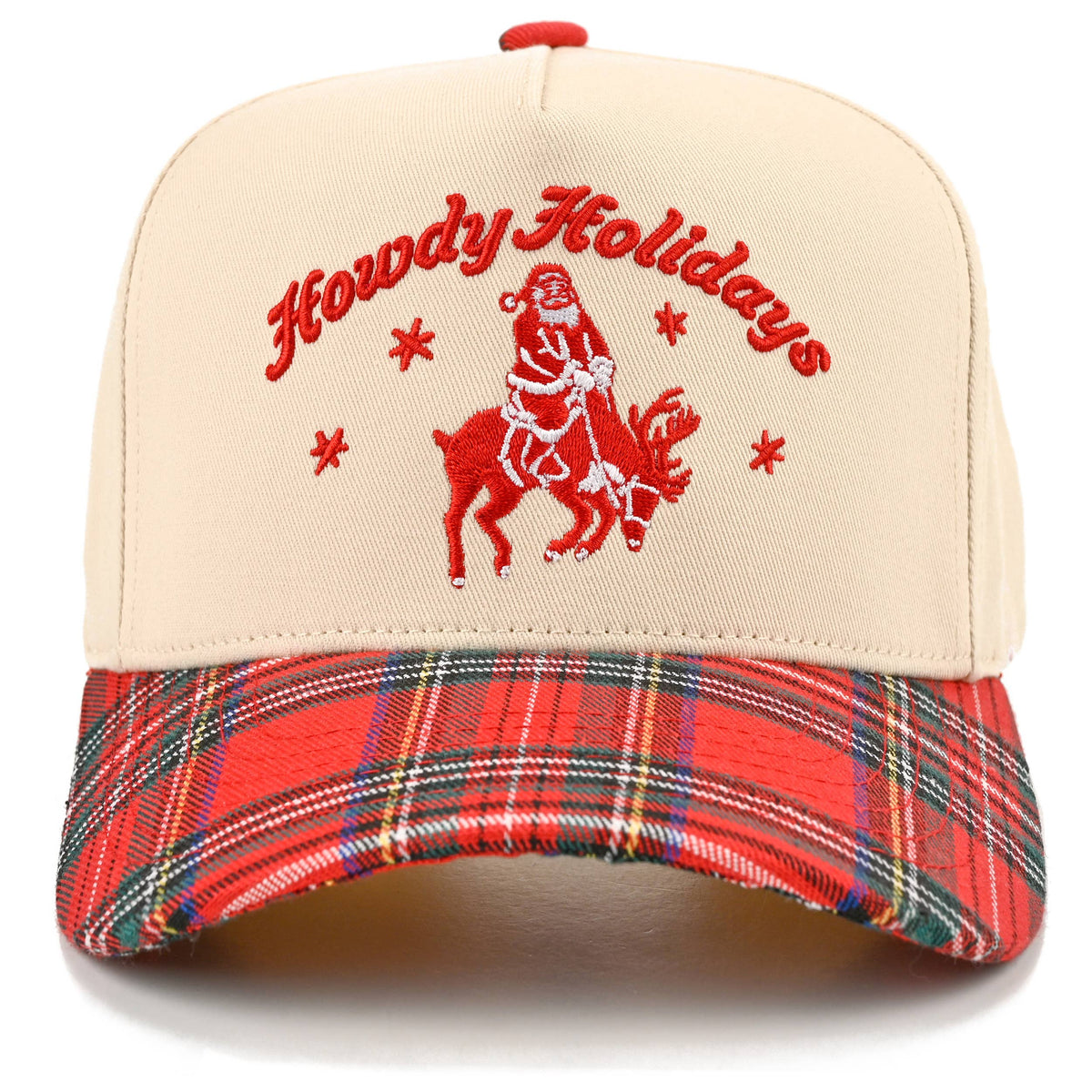 C.C HOWDY HOLIDAYS Letter Embroidered Trucker Cap