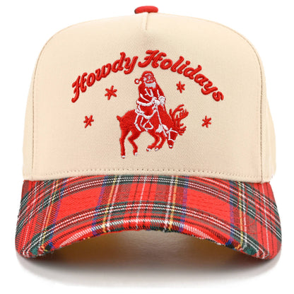 C.C HOWDY HOLIDAYS Letter Embroidered Trucker Cap