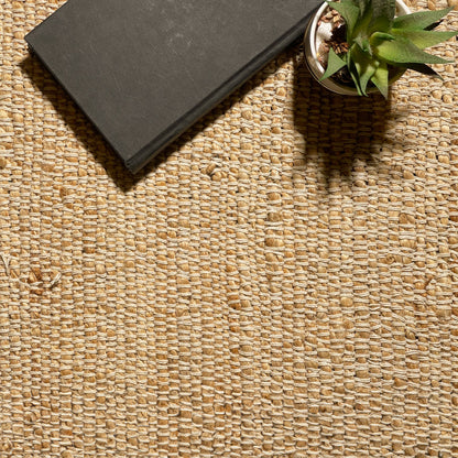 Jute Chindi Rug-Natural Jute-2'x3'.