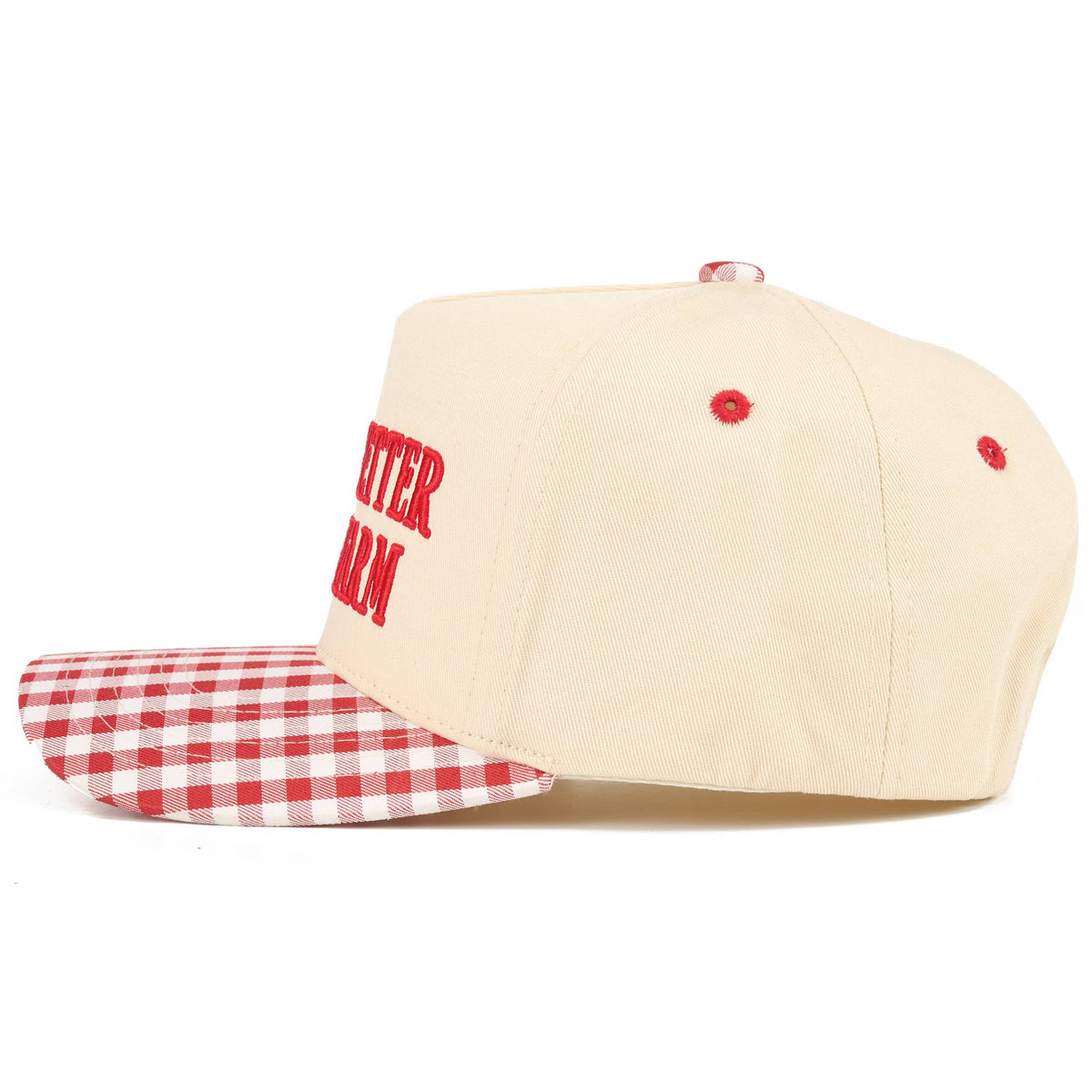 C.C LIFE IS BETTER ON THE FARM Letter Two Tone Trucker Hat