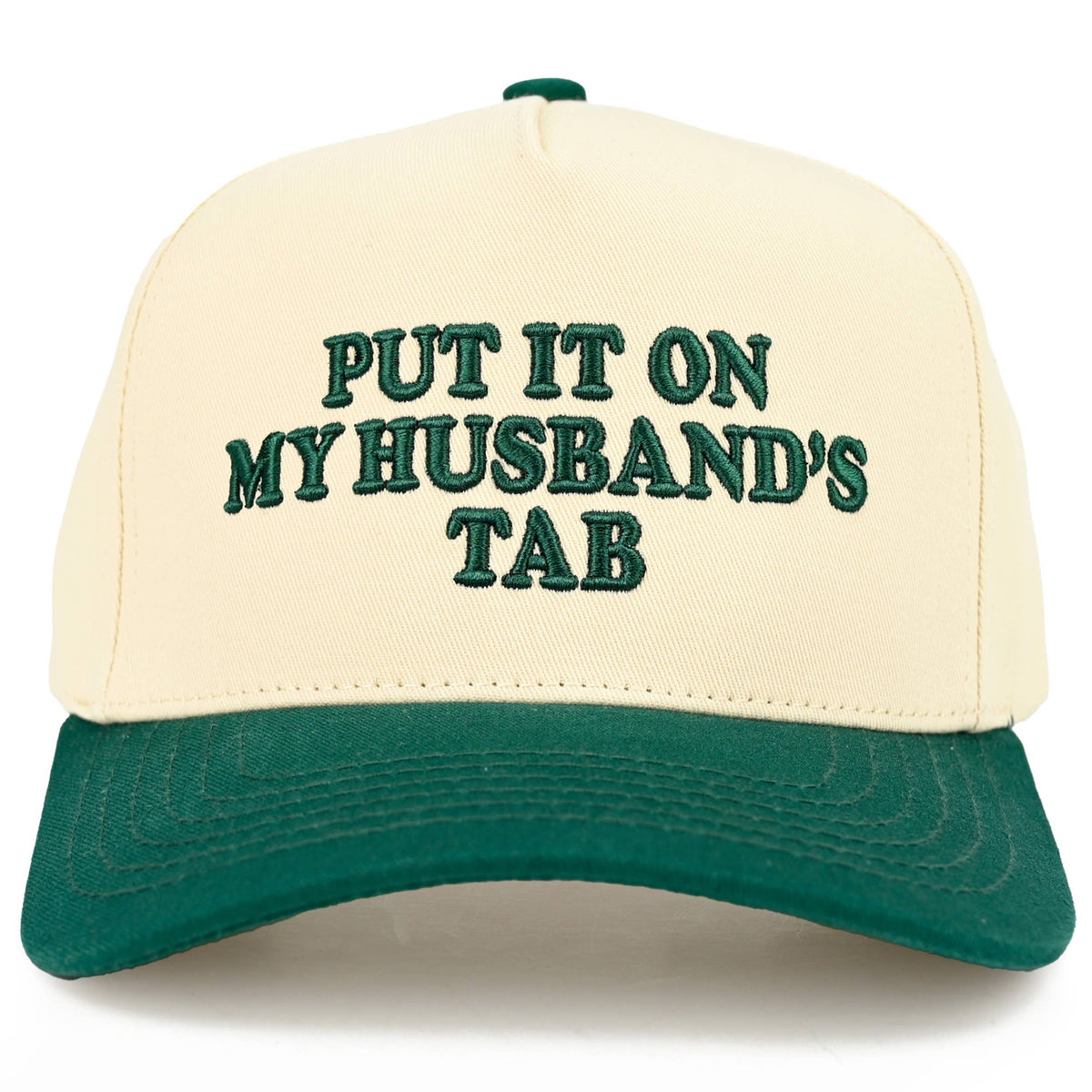C.C PUT IT ON MY HUSBAND'S TAB Letter Trucker Hat