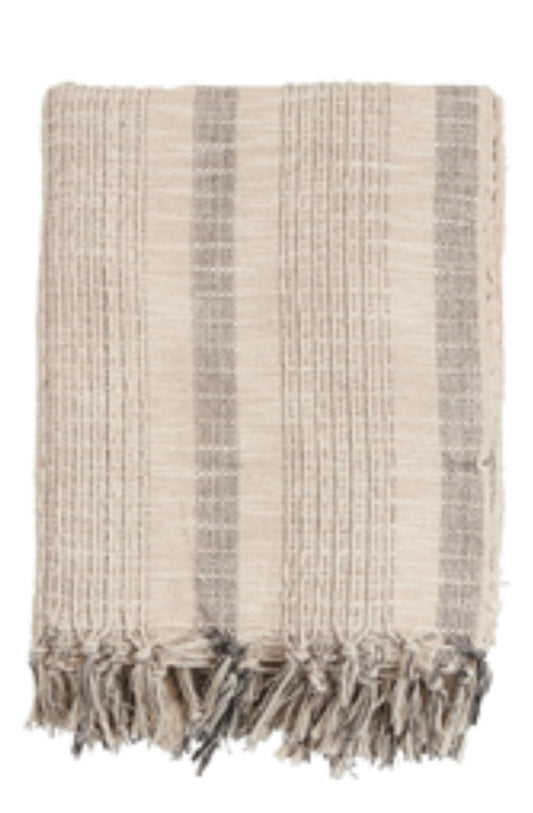 Striped Woven Throw