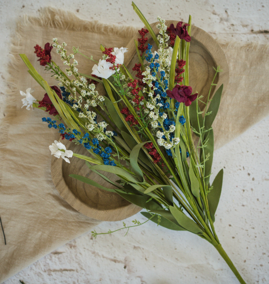 22” Red, White & Blue Bush