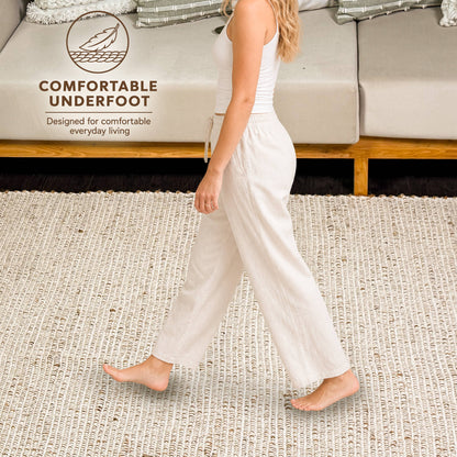Jute Chindi Runner-Natural Jute-Ivory-2'x7'.