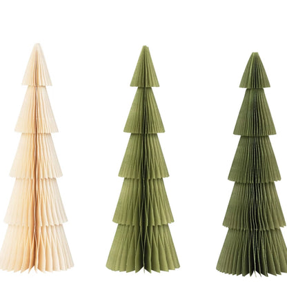 Paper Honeycomb Trees-3 Asst. Colors