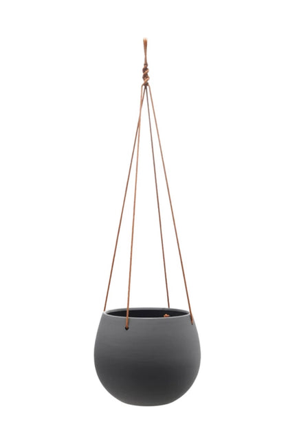 Hanging Platter w/Leather Rope Hanger