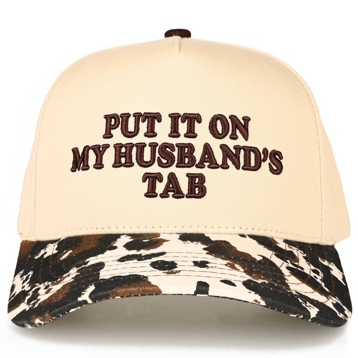 C.C PUT IT ON MY HUSBAND'S TAB Letter Trucker Hat